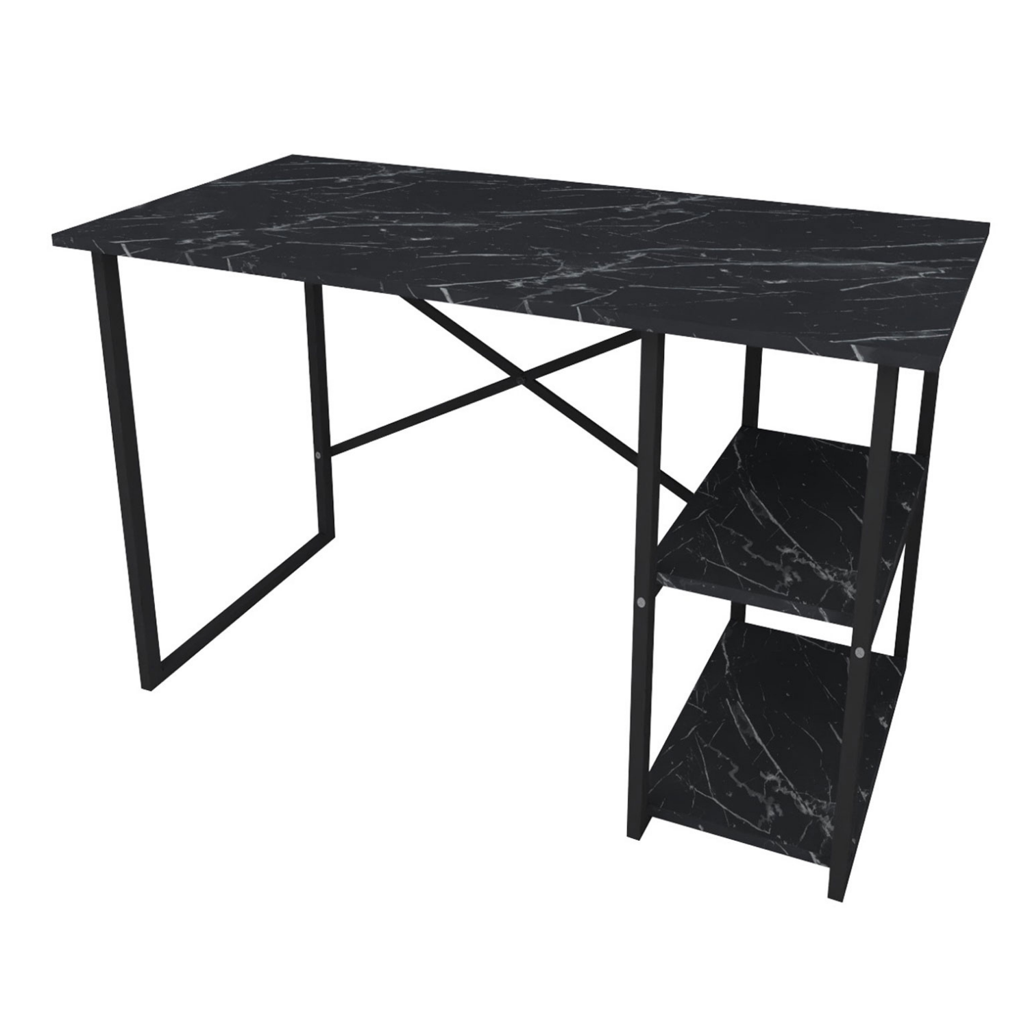 Bureau BLAT 140x60 cm noir/marron