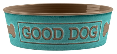 Tarhong Voerbak Good Dog Melamine Turquoise