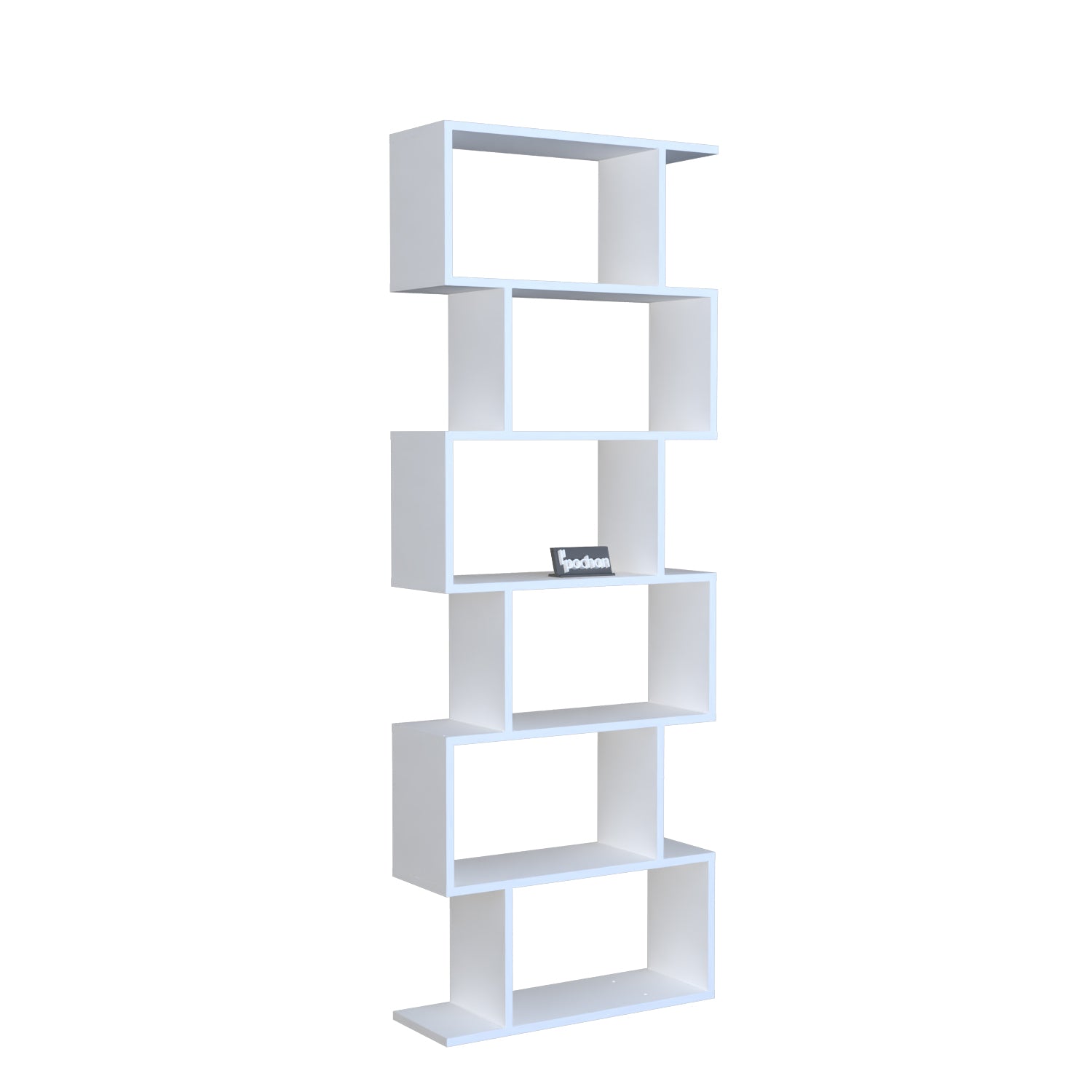 boekenkast-zigzag-met-6-vakken-wit