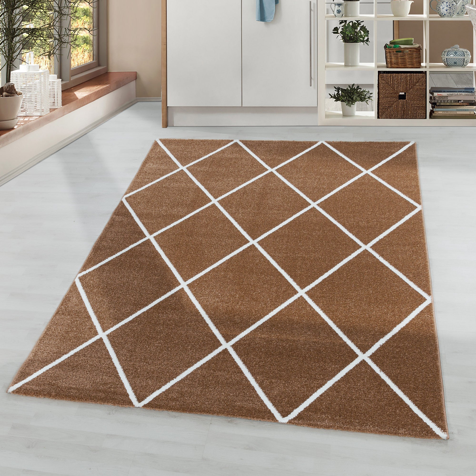 Tapijt Rio - 160x230 - Geometrisch - Koper  Pochon