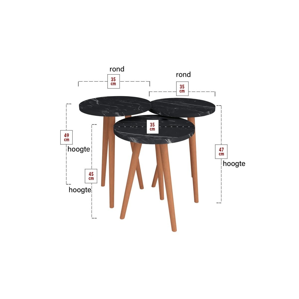 Bijzettafel Kati - Afbeelding 2