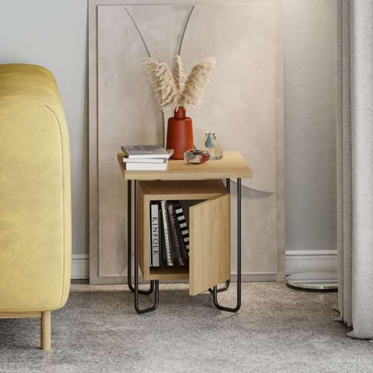 Nachtkastje Acres - Eik - Afbeelding 6