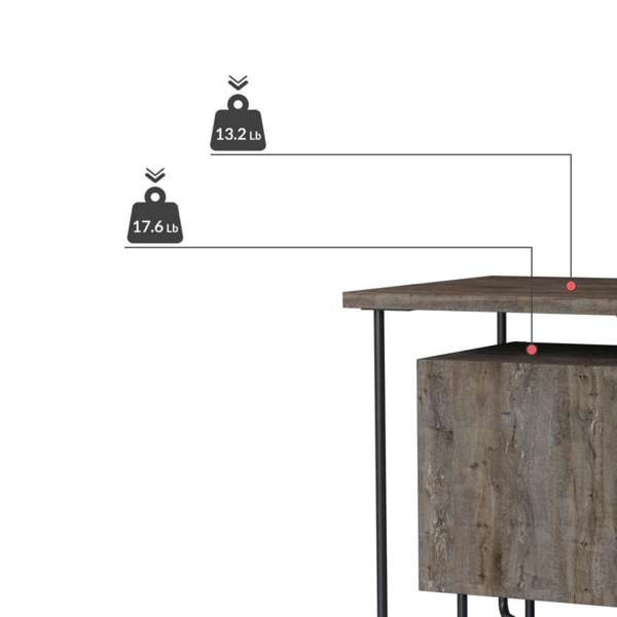 Nachtkastje Acres - Koffie - Afbeelding 7