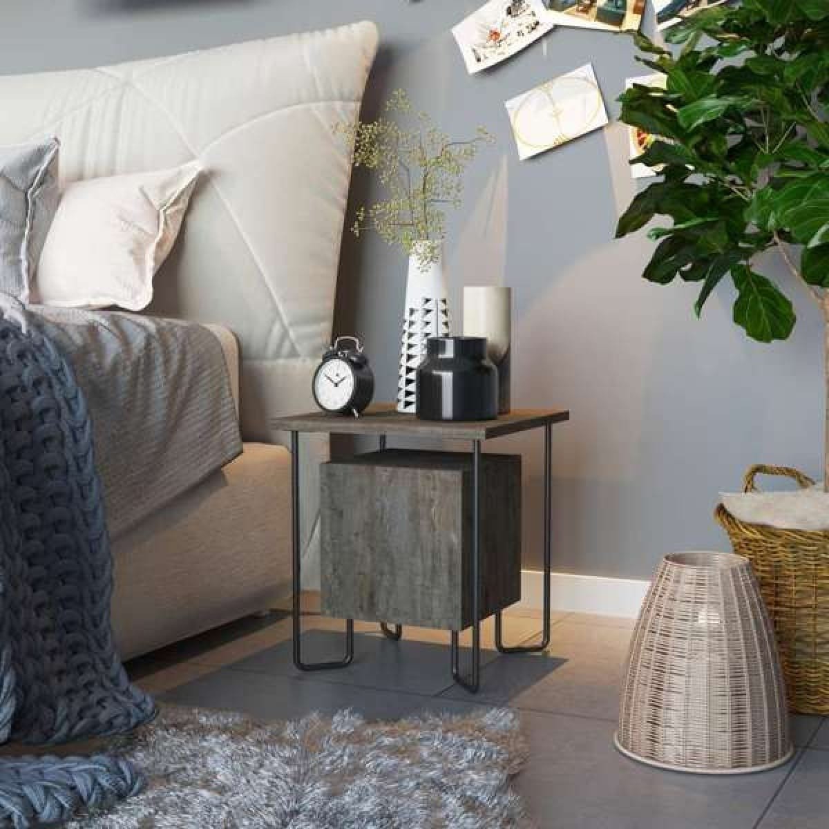 Nachtkastje Acres - Koffie - Afbeelding 2