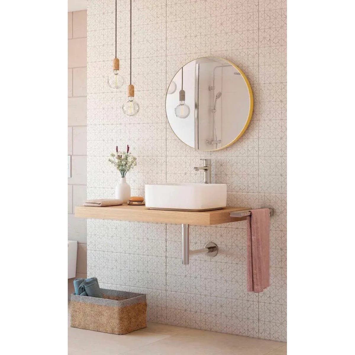 Ronde Spiegel met Lijst - 60 x 60 cm - Sun Ex - Afbeelding 3