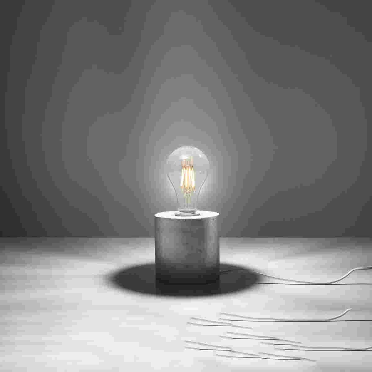 Tafellamp Industrieel - Grijs - 1-Lichts - Salgado - Afbeelding 3