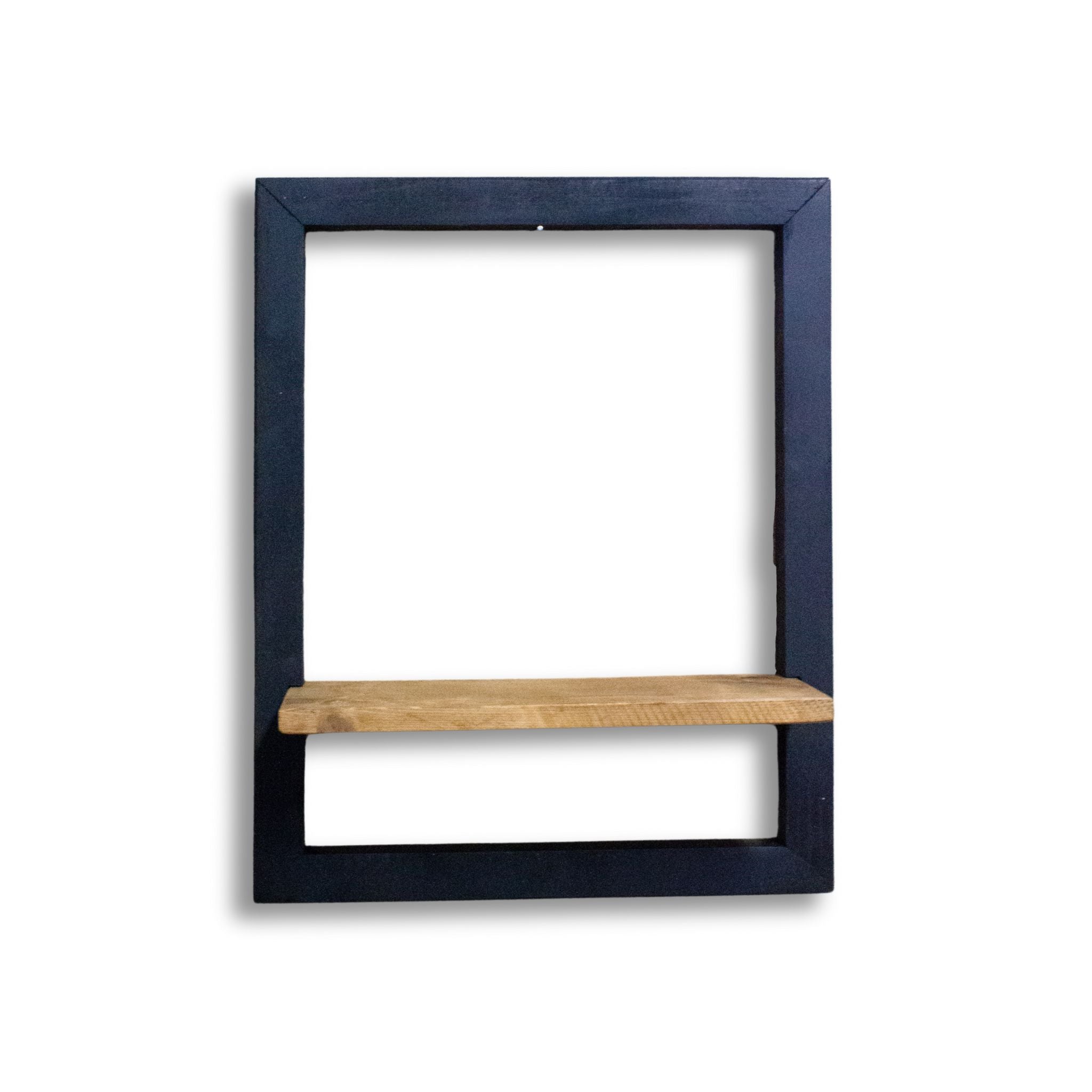 2_7b536df4-c74a-4e84-b217-8ac0445f32ba Wandplank Hout met Frame - Afbeelding 1