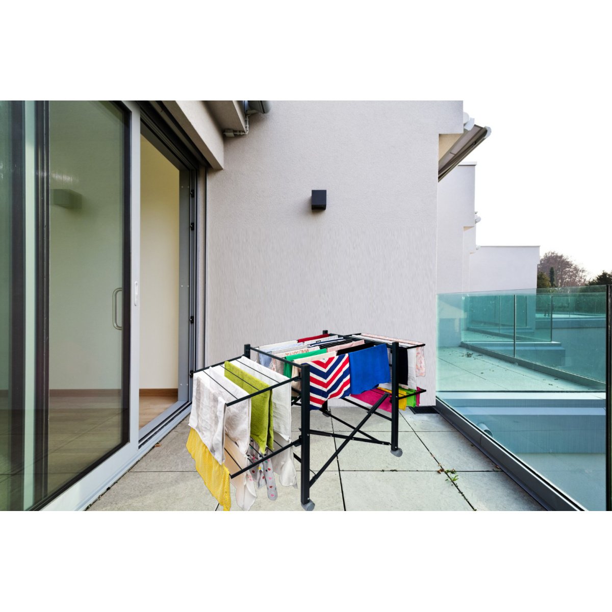 Droogrek inklapbaar met wielen 18 meter - Afbeelding 10