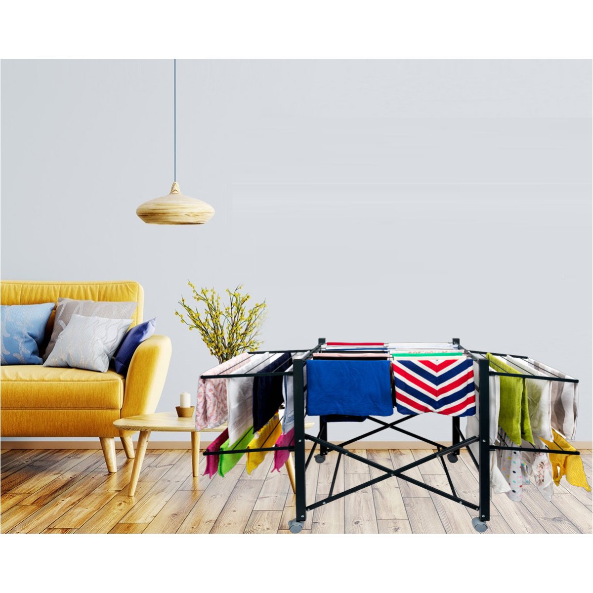 Droogrek inklapbaar met wielen 18 meter - Afbeelding 12